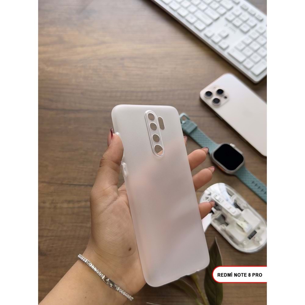 XİAOMİ REDMİ NOTE 8 PRO SÜPER İNCE MAT MTL ULTRA THİN SİLİKON KILIF