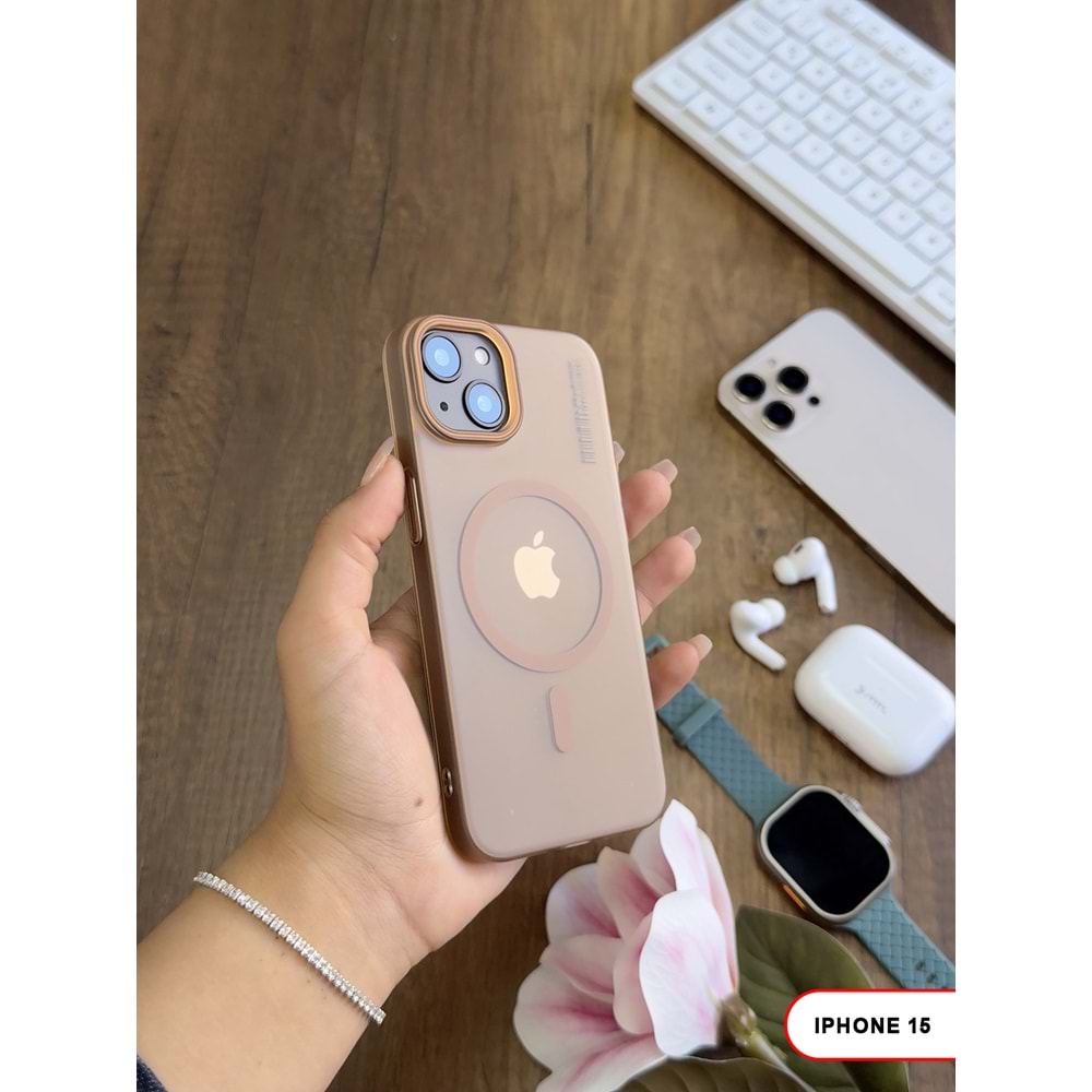 IPHONE 15 MAGSAFE UYUMLU MAT SERT KLEİN KILIF