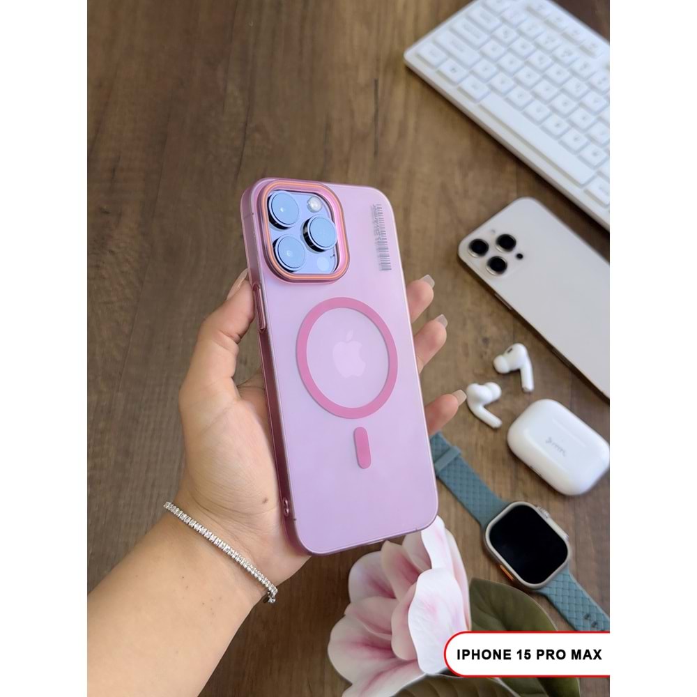 IPHONE 15 PRO MAX MAGSAFE UYUMLU MAT SERT KLEİN KILIF