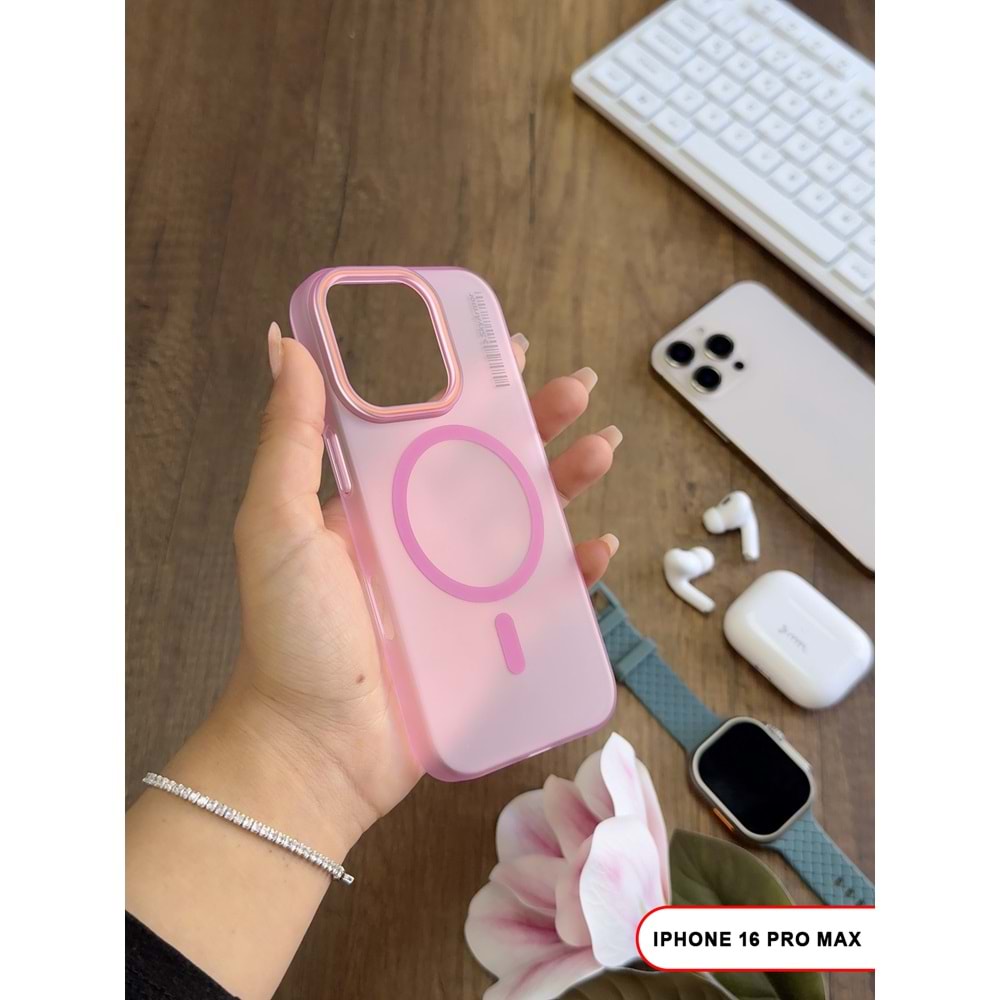 IPHONE 16 PRO MAX MAGSAFE UYUMLU MAT SERT KLEİN KILIF