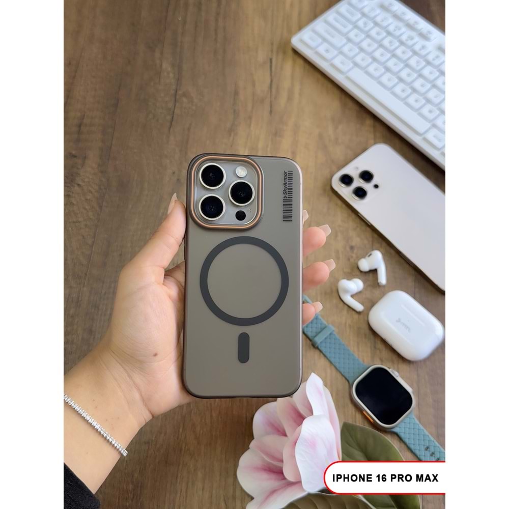 IPHONE 16 PRO MAX MAGSAFE UYUMLU MAT SERT KLEİN KILIF