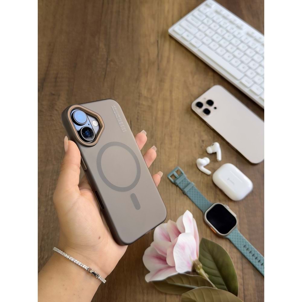 IPHONE 16 MAGSAFE UYUMLU MAT SERT KLEİN KILIF