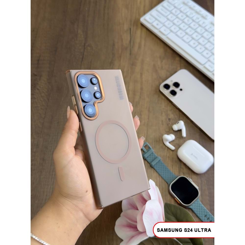 SAMSUNG S24 ULTRA MAGSAFE UYUMLU MAT SERT KLEİN KILIF