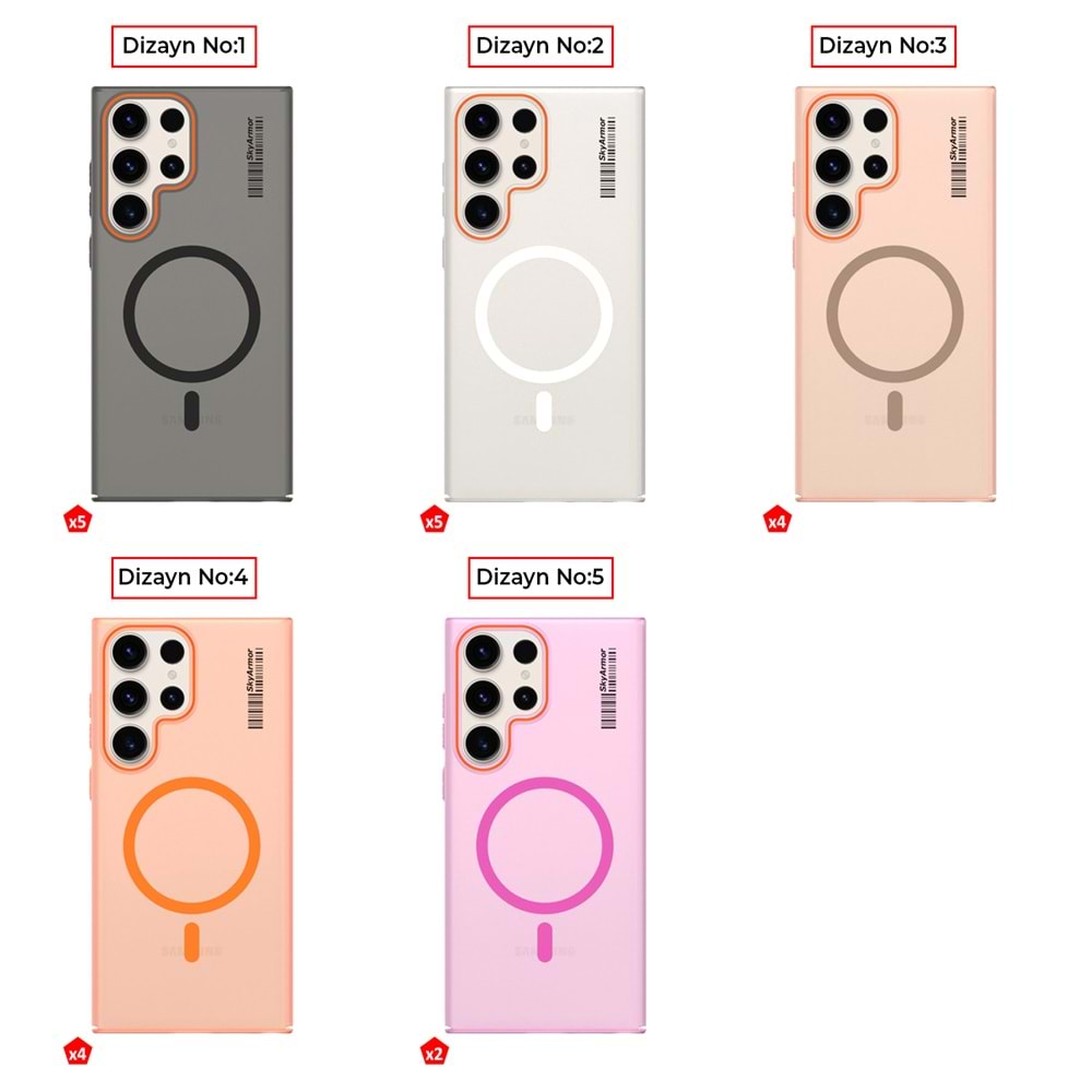 SAMSUNG S25 ULTRA MAGSAFE UYUMLU MAT SERT KLEİN KILIF