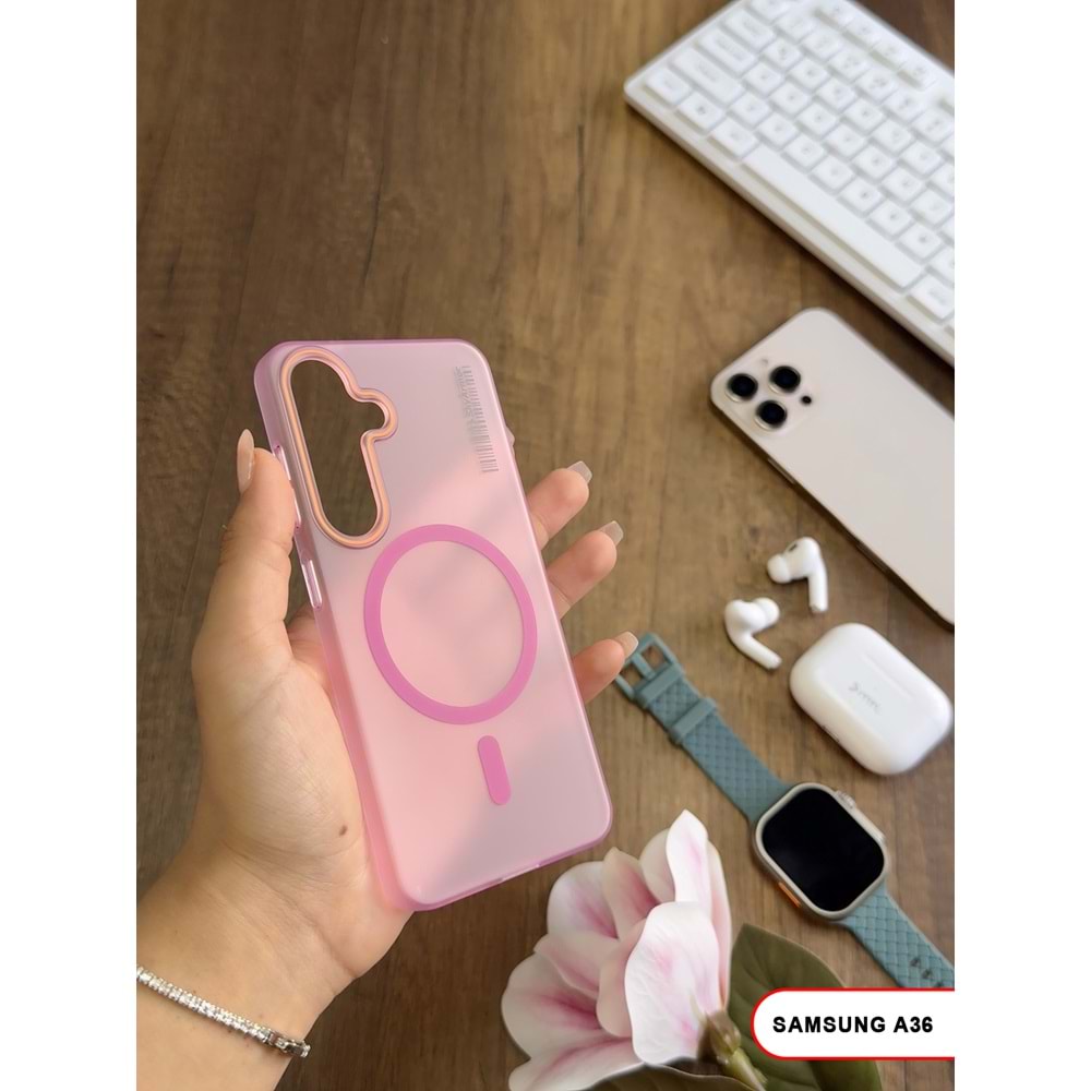 SAMSUNG A36 MAGSAFE UYUMLU MAT SERT KLEİN KILIF