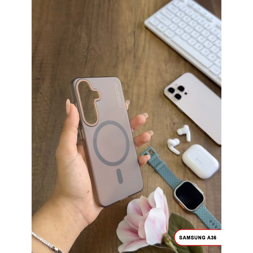 SAMSUNG A36 MAGSAFE UYUMLU MAT SERT KLEİN KILIF