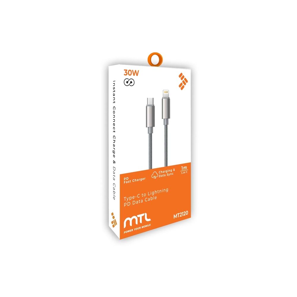 MT2120 60W LİGHTNİNG TO TYPE-C PD ŞARJ DATA KABLO 10/200