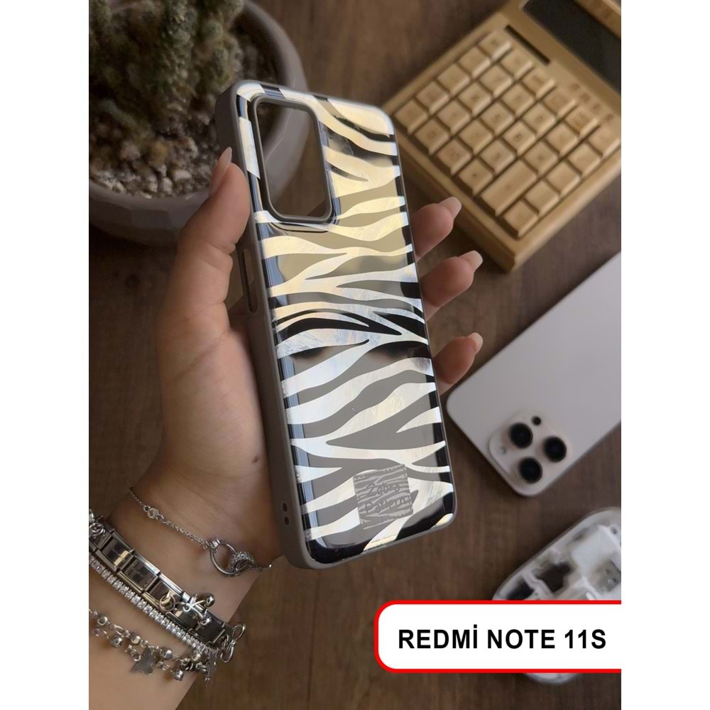 XİAOMİ REDMİ NOTE 11 4G / NOTE 11S 4G LEOPAR DESENLİ LEO SİLİKON KILIF