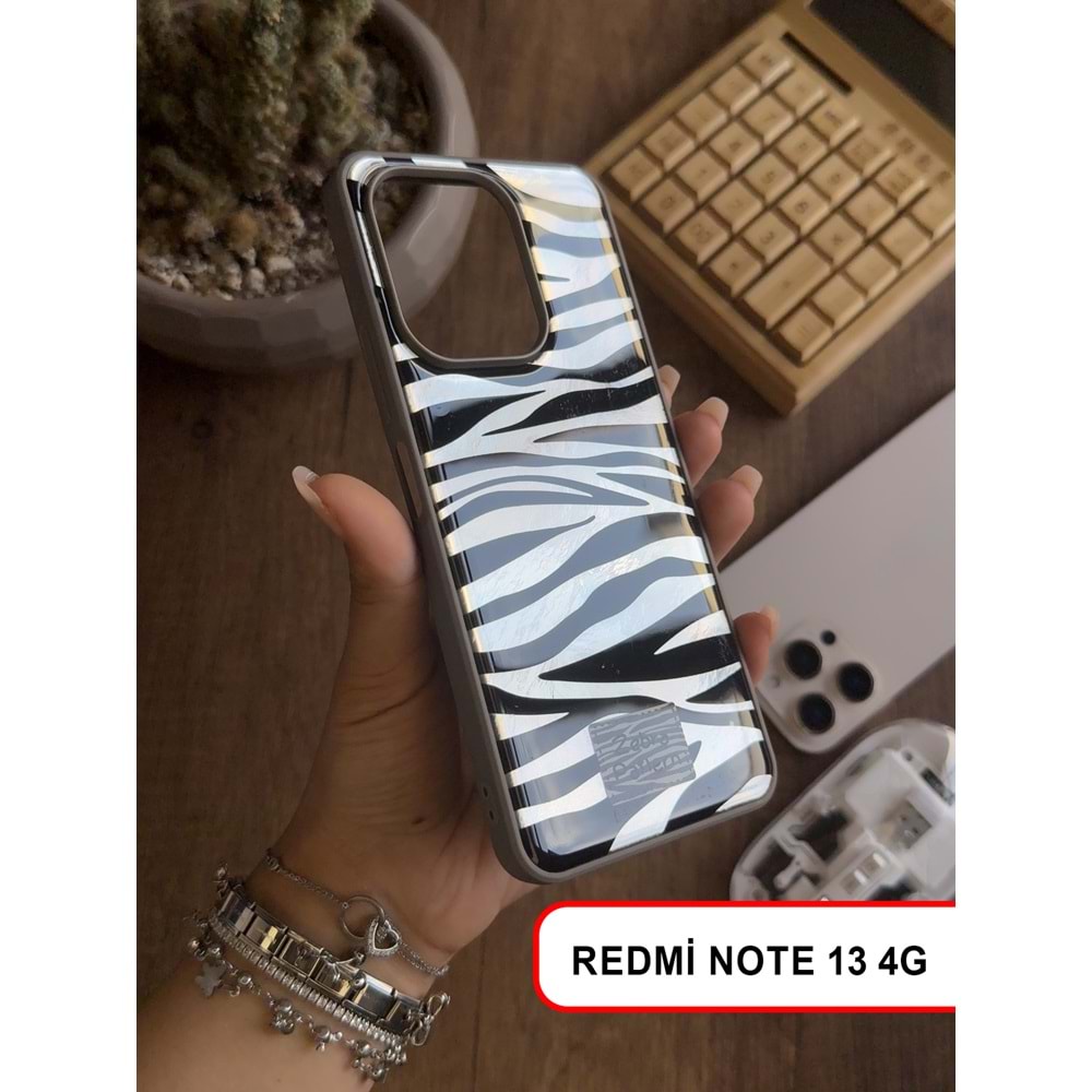 XİAOMİ REDMİ NOTE 13 4G LEOPAR DESENLİ LEO SİLİKON KILIF