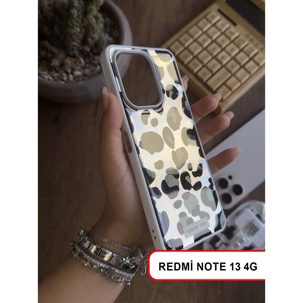 XİAOMİ REDMİ NOTE 13 4G LEOPAR DESENLİ LEO SİLİKON KILIF