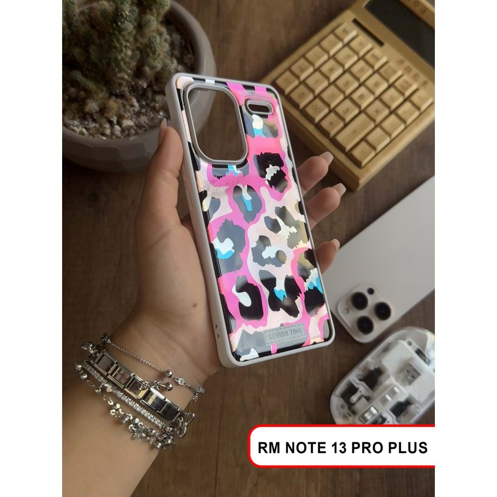 XİAOMİ REDMİ NOTE 13 PRO PLUS LEOPAR DESENLİ LEO SİLİKON KILIF