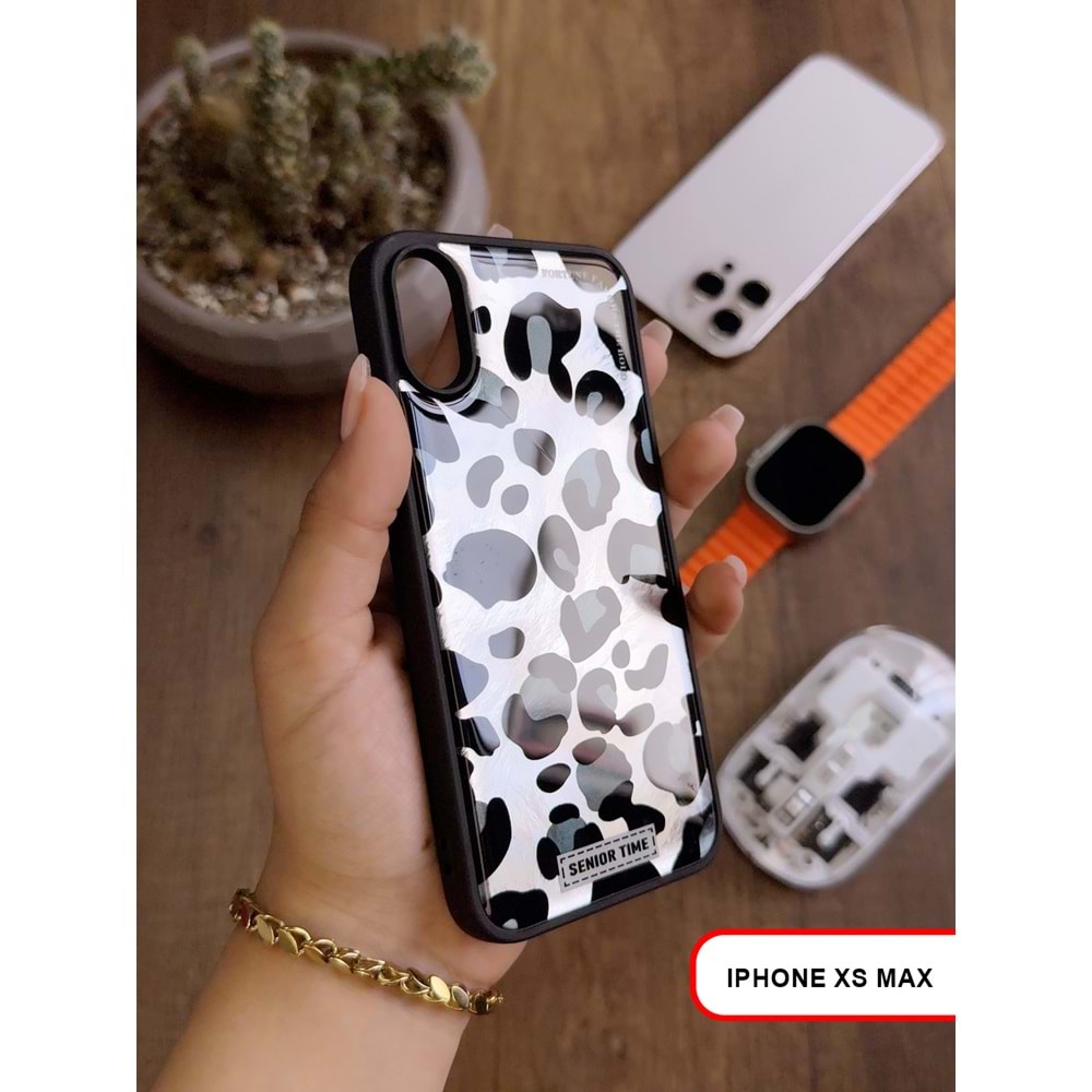 IPHONE XS MAX LEOPAR DESENLİ LEO SİLİKON KILIF
