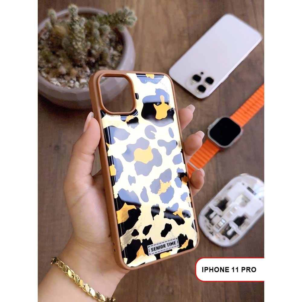 IPHONE 11 PRO LEOPAR DESENLİ LEO SİLİKON KILIF