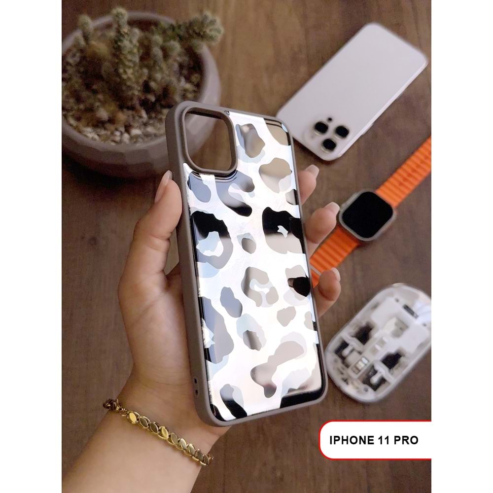 IPHONE 11 PRO LEOPAR DESENLİ LEO SİLİKON KILIF