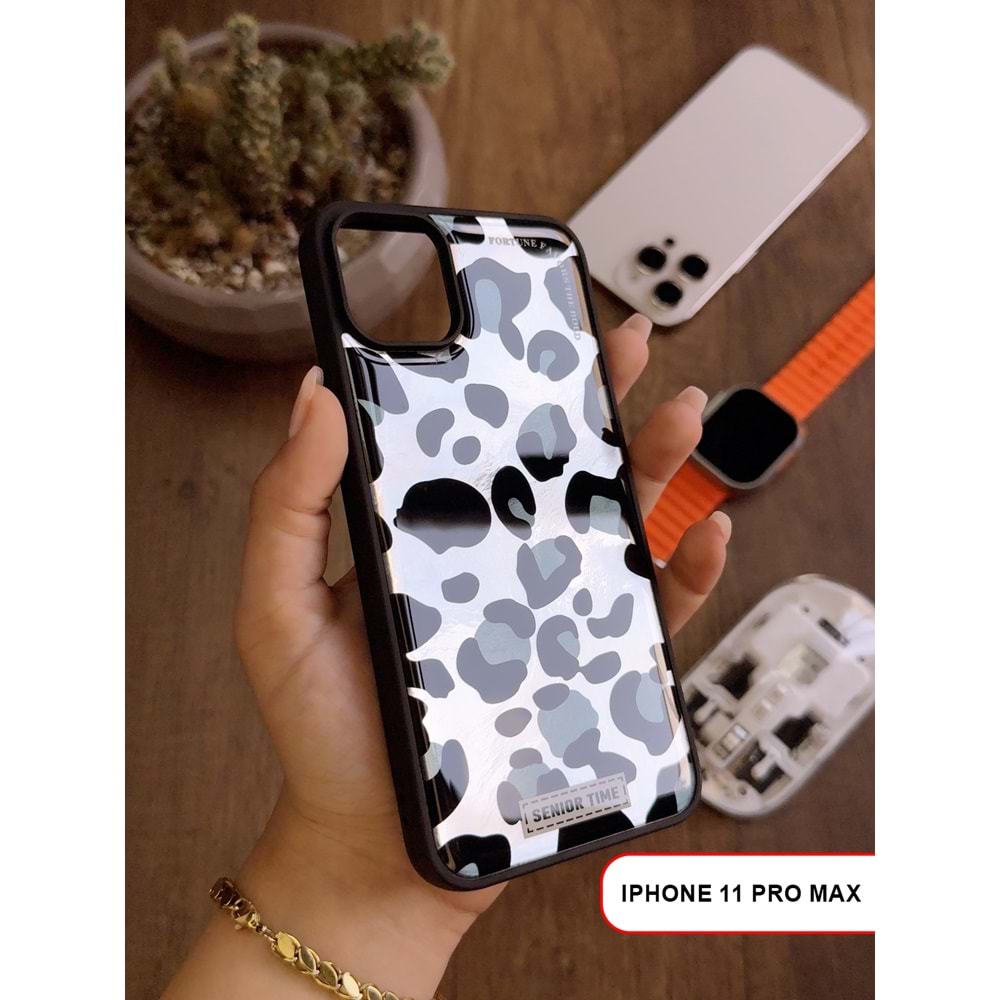 IPHONE 11 PRO MAX LEOPAR DESENLİ LEO SİLİKON KILIF