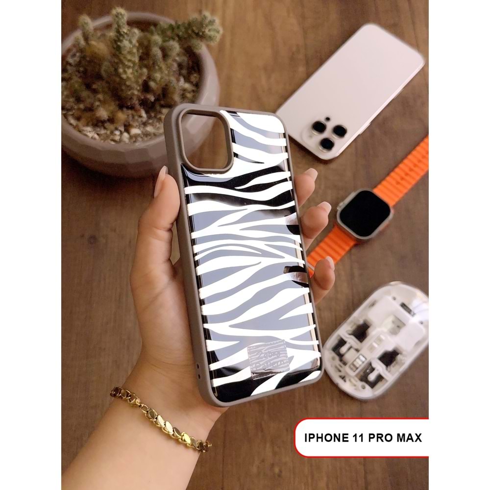 IPHONE 11 PRO MAX LEOPAR DESENLİ LEO SİLİKON KILIF