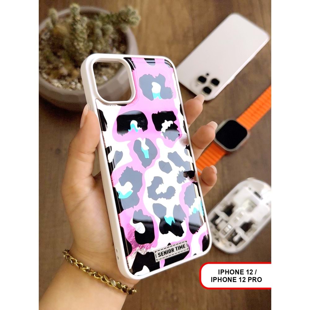 IPHONE 12/12 PRO LEOPAR DESENLİ LEO SİLİKON KILIF