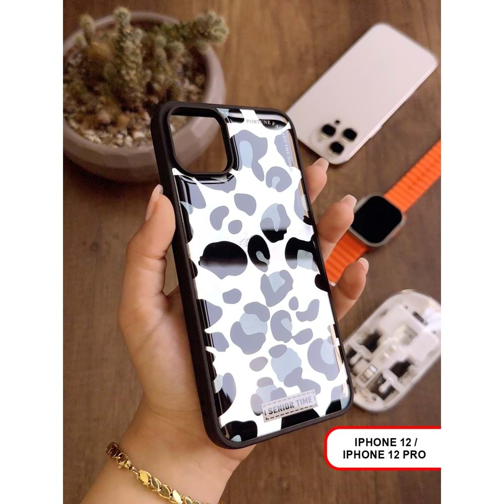 IPHONE 12/12 PRO LEOPAR DESENLİ LEO SİLİKON KILIF