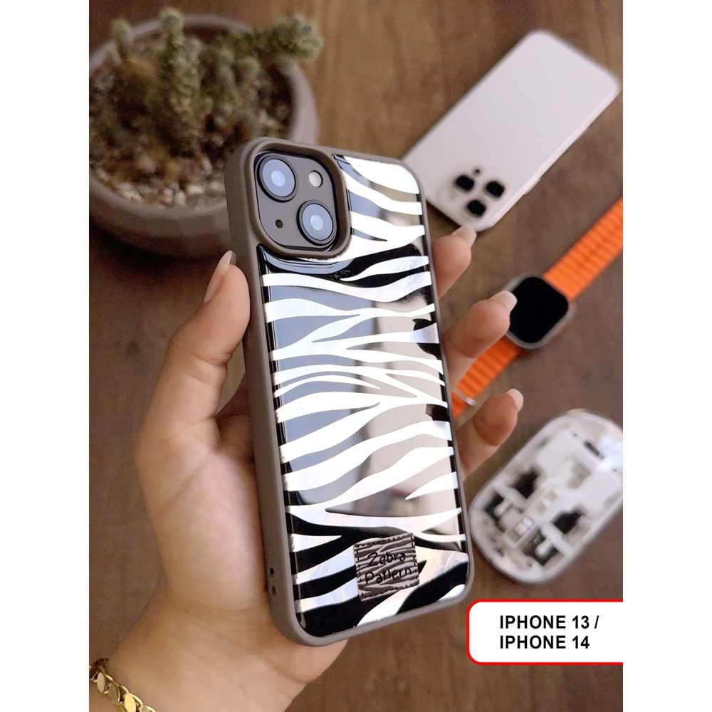 IPHONE 13/14 LEOPAR DESENLİ LEO SİLİKON KILIF