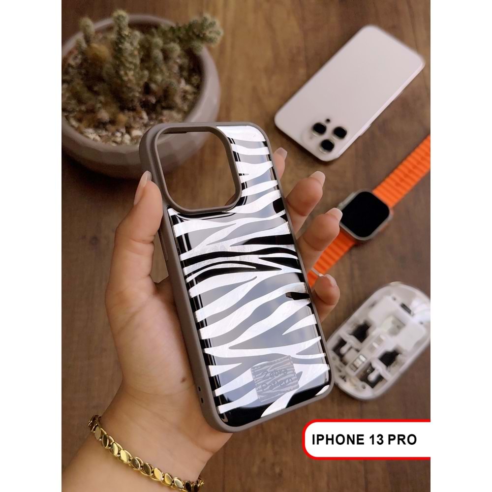 IPHONE 13 PRO LEOPAR DESENLİ LEO SİLİKON KILIF