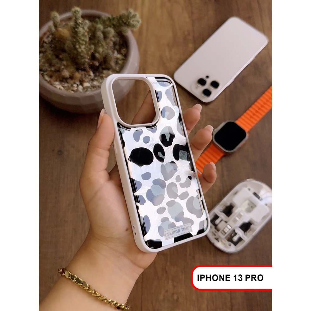 IPHONE 13 PRO LEOPAR DESENLİ LEO SİLİKON KILIF