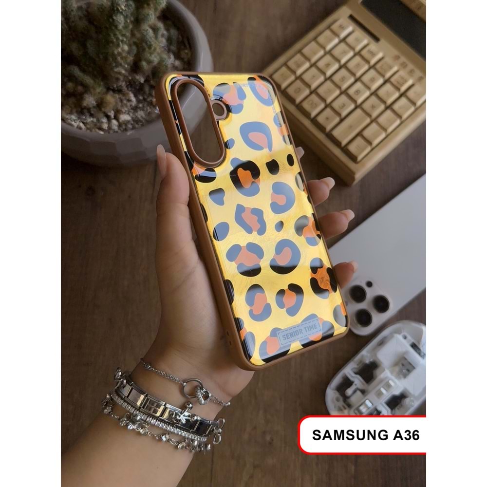 SAMSUNG A36 LEOPAR DESENLİ LEO SİLİKON KILIF