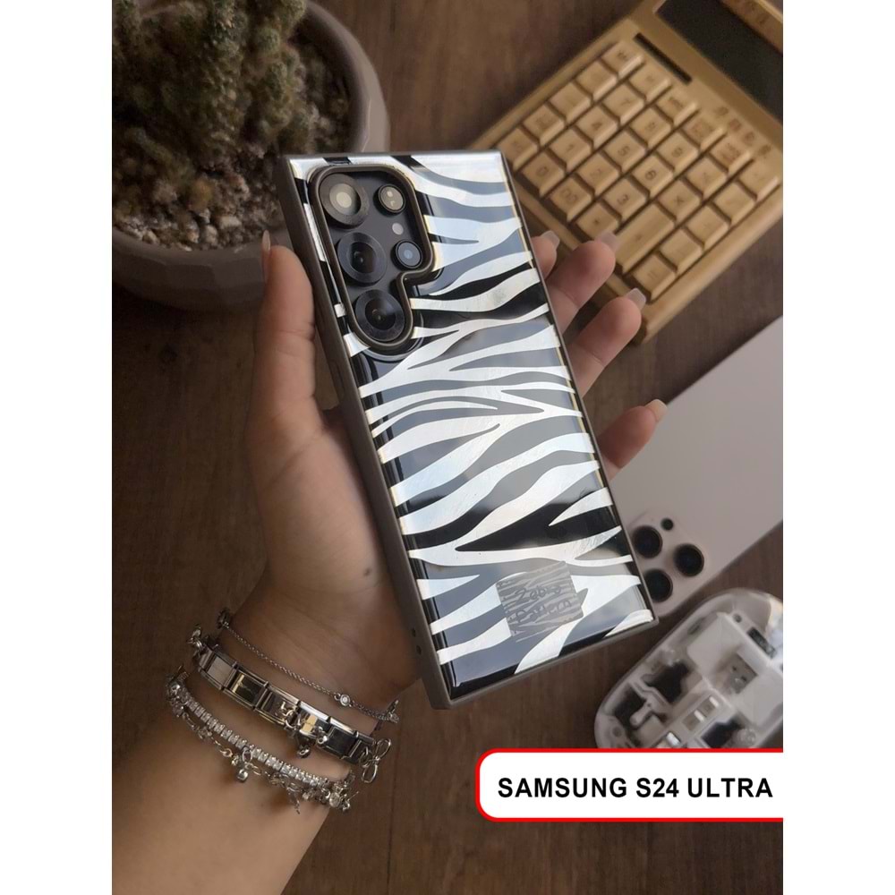 SAMSUNG S24 ULTRA LEOPAR DESENLİ LEO SİLİKON KILIF