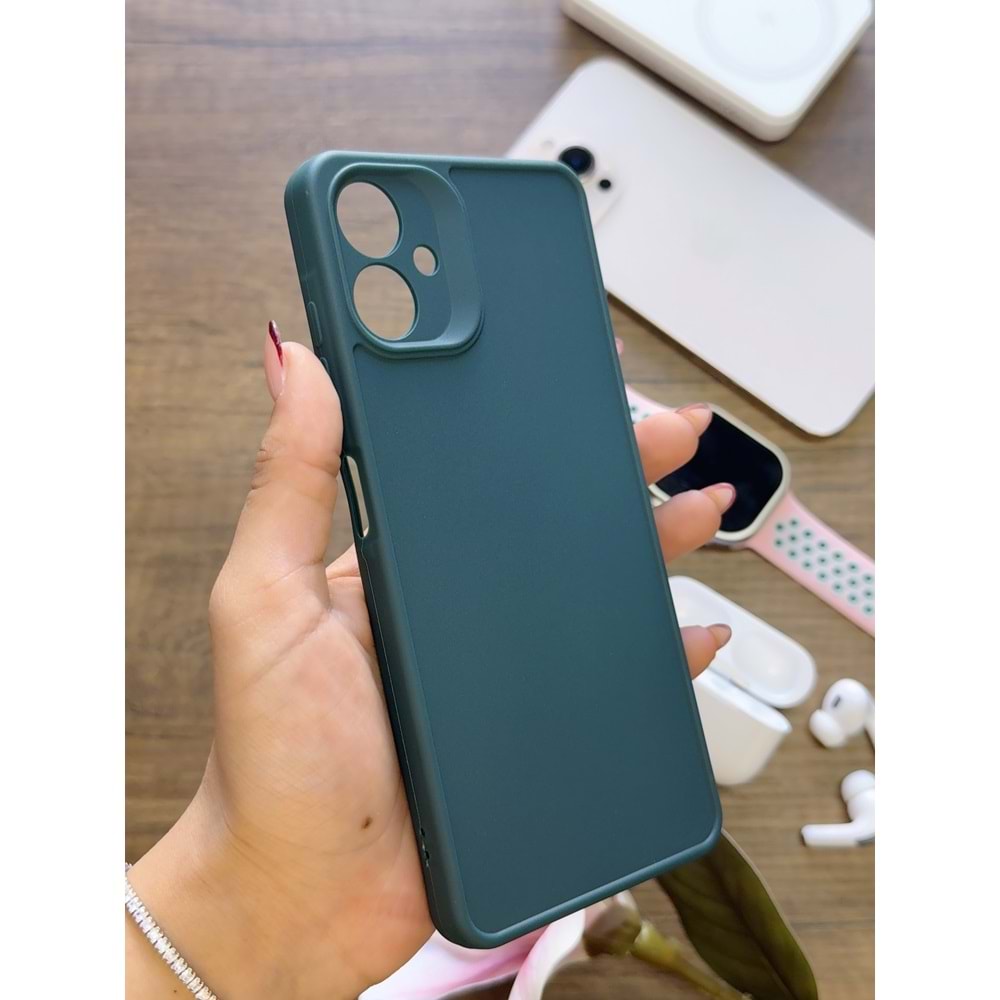 SAMSUNG A06 RENK ATMAYAN KEEP SİLİKON KILIF - HAKI