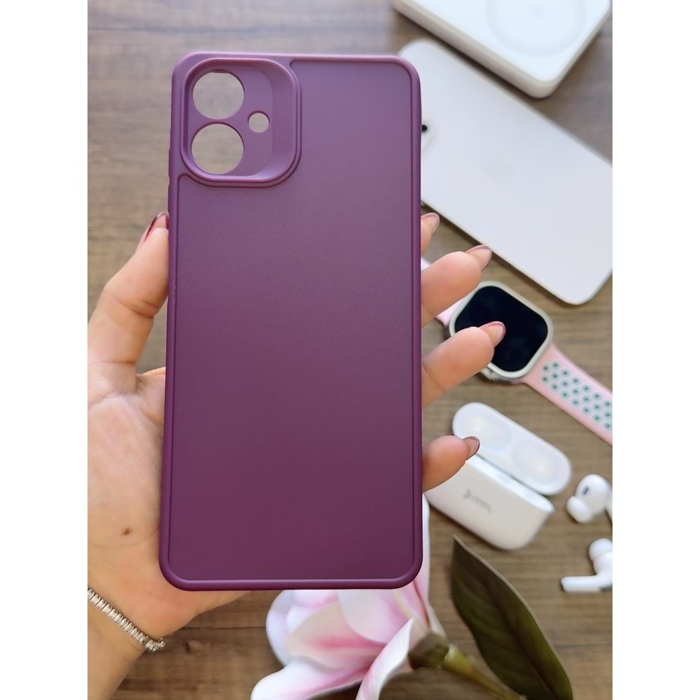 SAMSUNG A06 RENK ATMAYAN KEEP SİLİKON KILIF - MOR