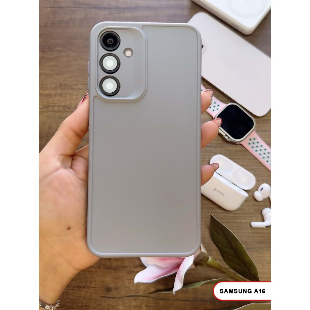 SAMSUNG A16 RENK ATMAYAN KEEP SİLİKON KILIF - GRI