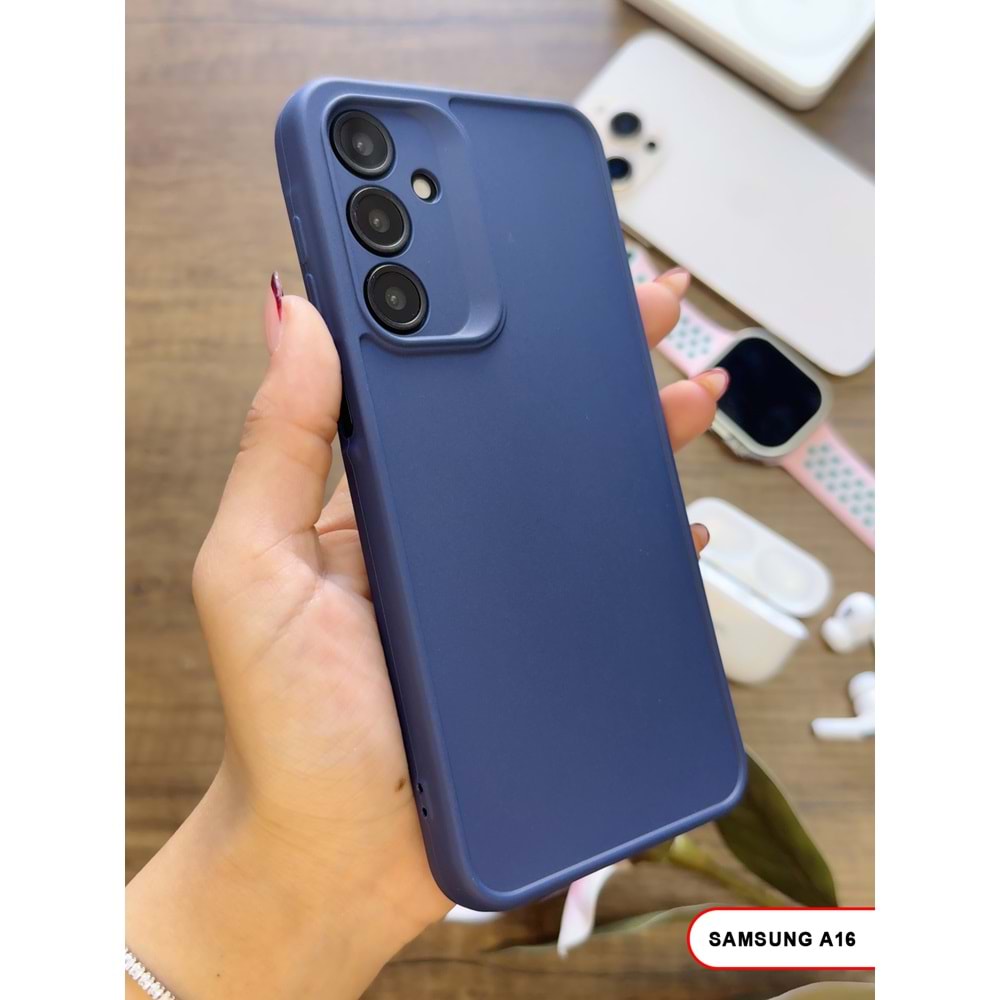 SAMSUNG A16 RENK ATMAYAN KEEP SİLİKON KILIF - LACIVERT