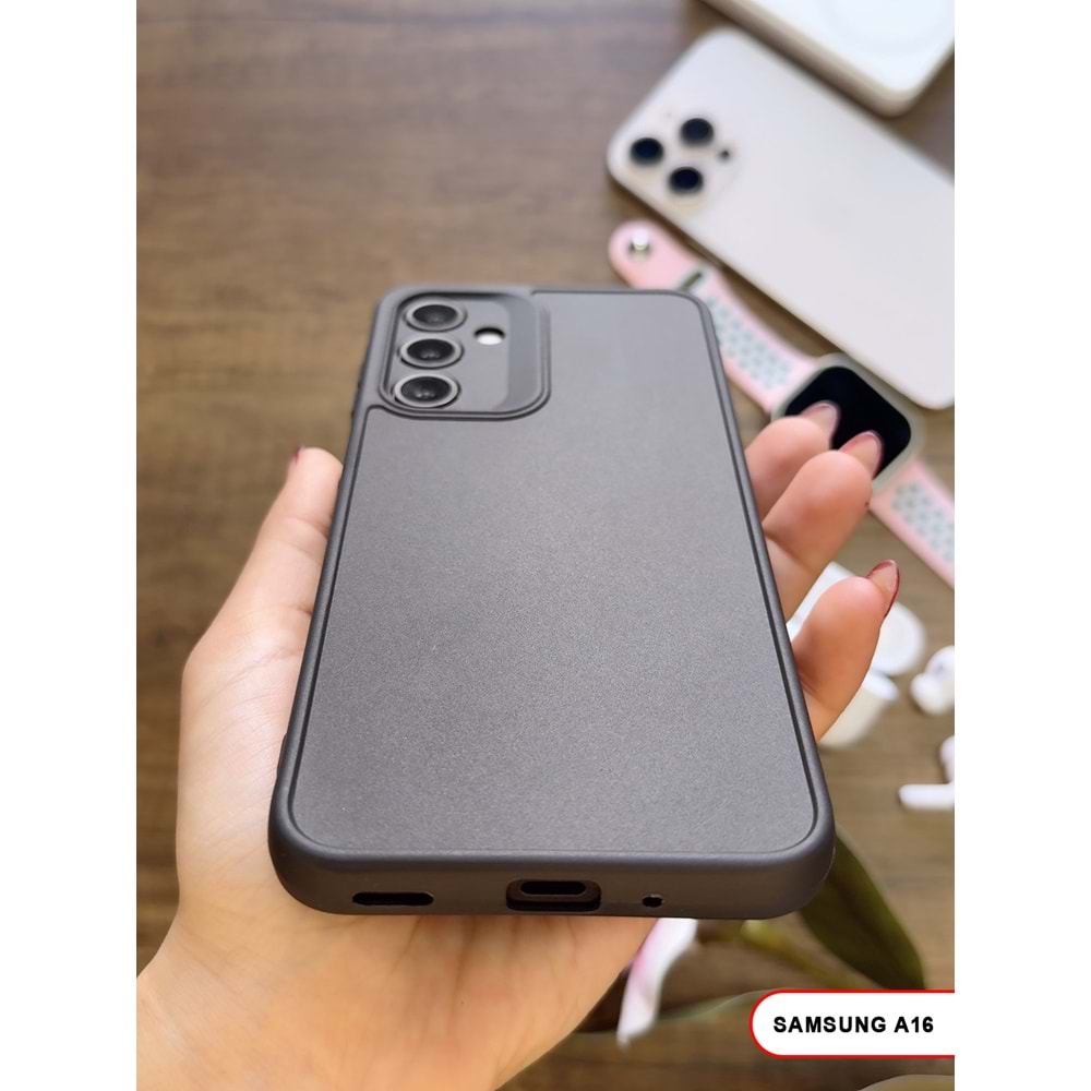 SAMSUNG A16 RENK ATMAYAN KEEP SİLİKON KILIF - SIYAH