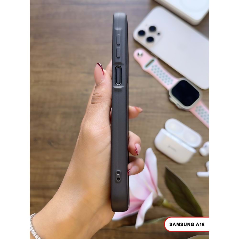 SAMSUNG A16 RENK ATMAYAN KEEP SİLİKON KILIF - SIYAH