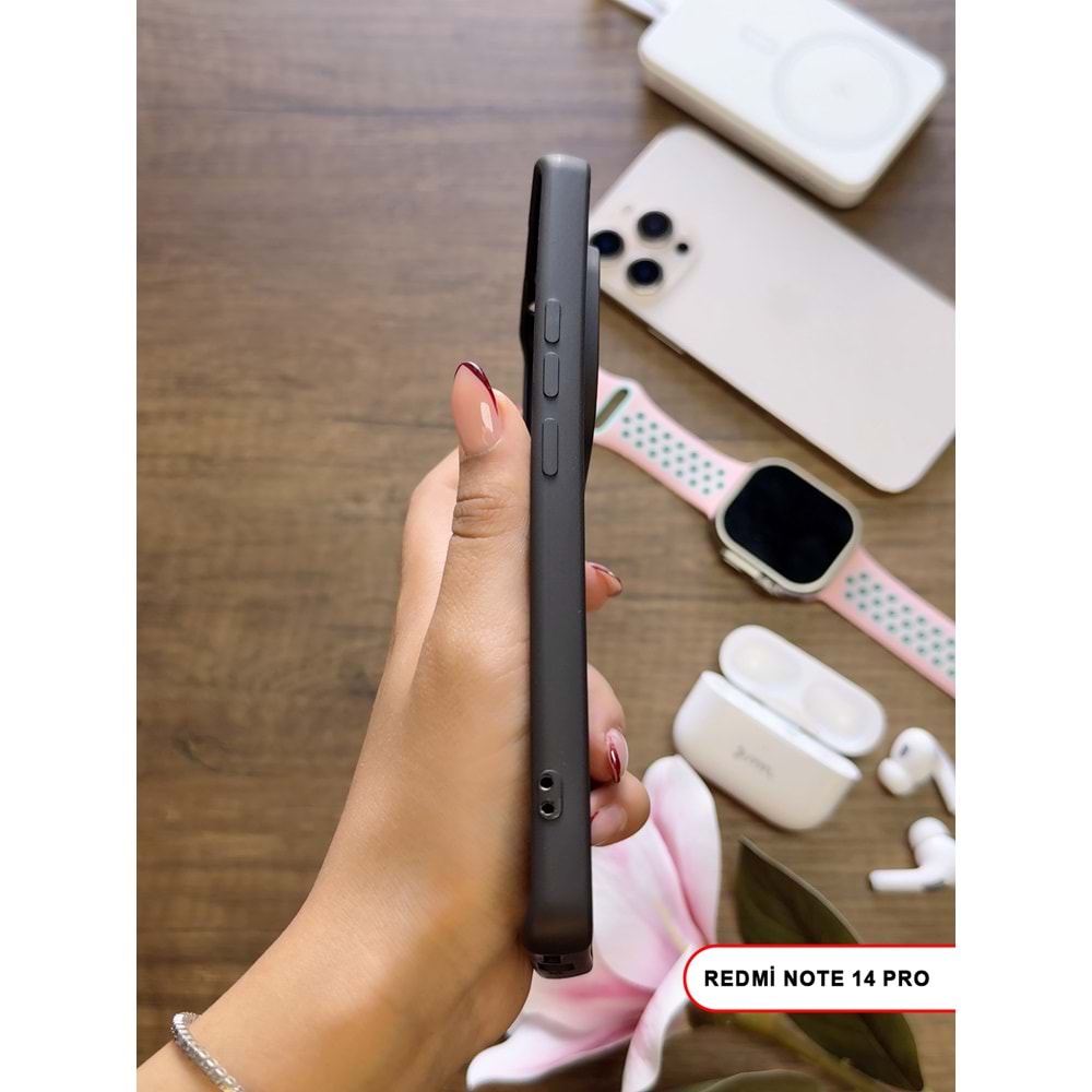 XİAOMİ REDMİ NOTE 14 PRO 5G / NOTE 14 PRO PLUS 5G RENK ATMAYAN KEEP SİLİKON KILIF- SIYAH