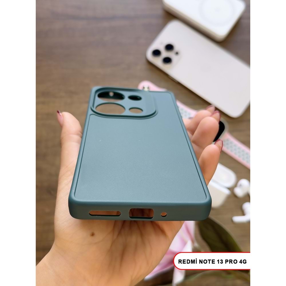 XİAOMİ REDMİ NOTE 13 PRO 4G RENK ATMAYAN KEEP SİLİKON KILIF - HAKI