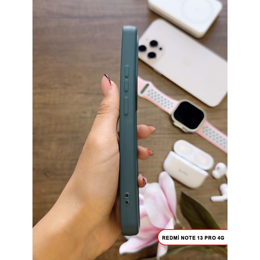 XİAOMİ REDMİ NOTE 13 PRO 4G RENK ATMAYAN KEEP SİLİKON KILIF - HAKI