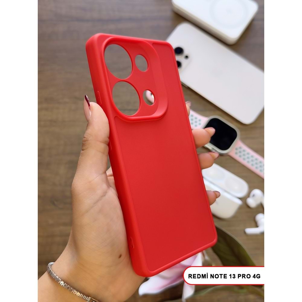 XİAOMİ REDMİ NOTE 13 PRO 4G RENK ATMAYAN KEEP SİLİKON KILIF - KIRMIZI