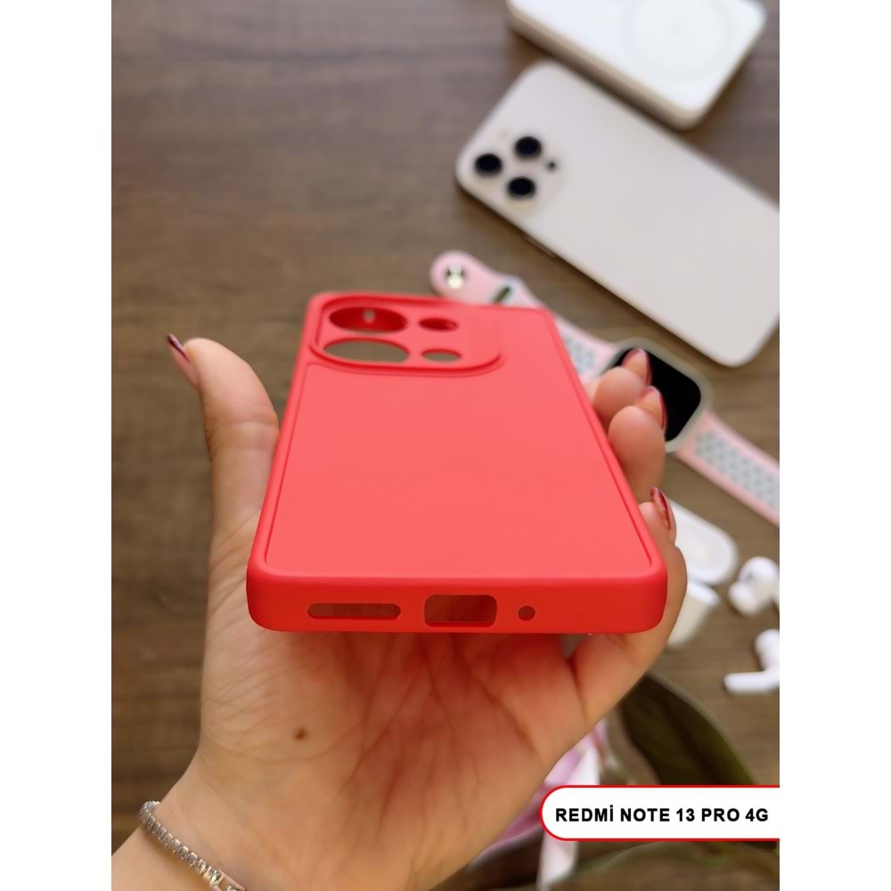 XİAOMİ REDMİ NOTE 13 PRO 4G RENK ATMAYAN KEEP SİLİKON KILIF - KIRMIZI
