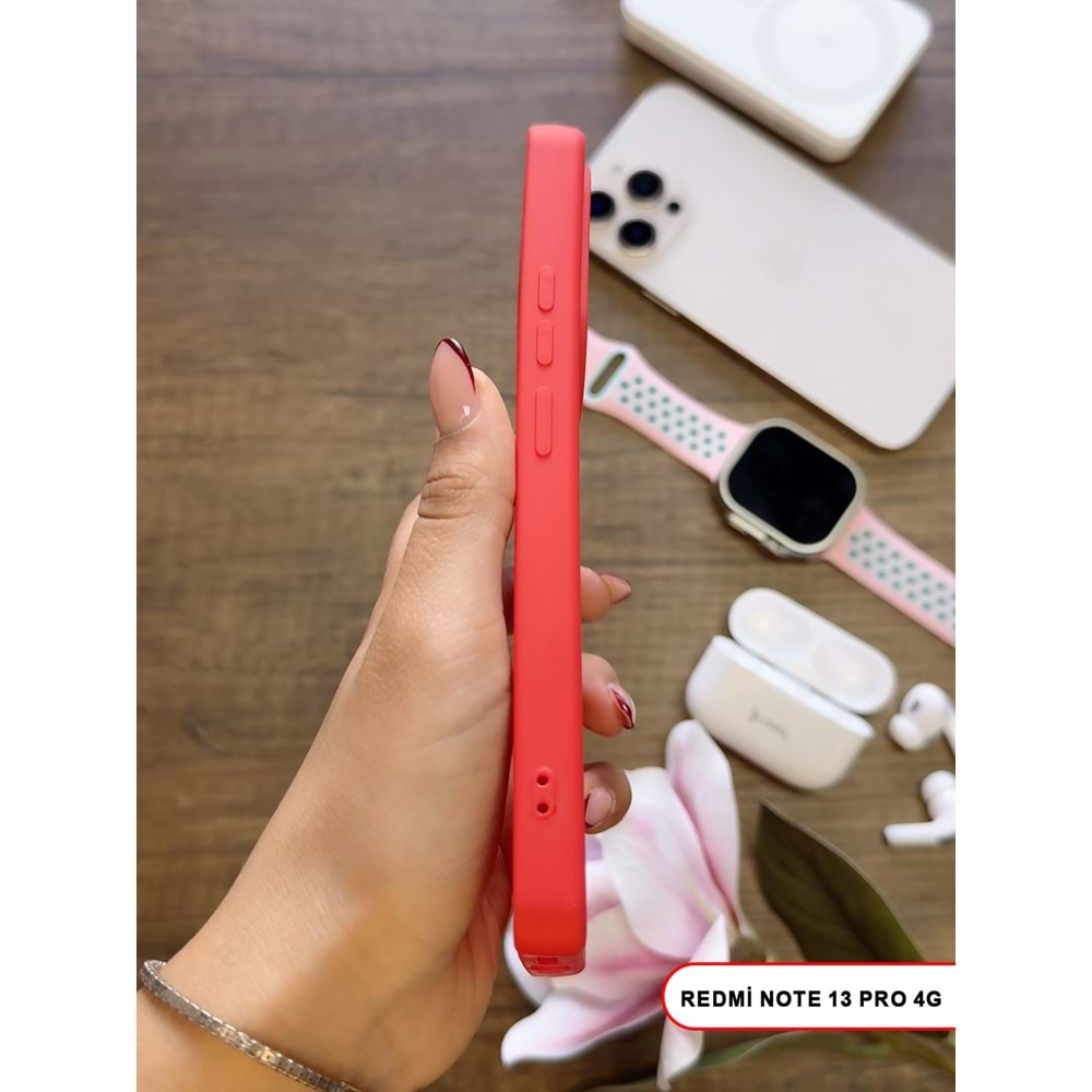XİAOMİ REDMİ NOTE 13 PRO 4G RENK ATMAYAN KEEP SİLİKON KILIF - KIRMIZI