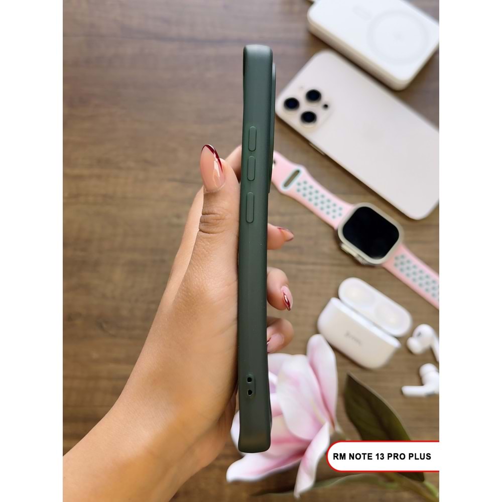 XİAOMİ REDMİ NOTE 13 PRO PLUS RENK ATMAYAN KEEP SİLİKON KILIF - HAKI