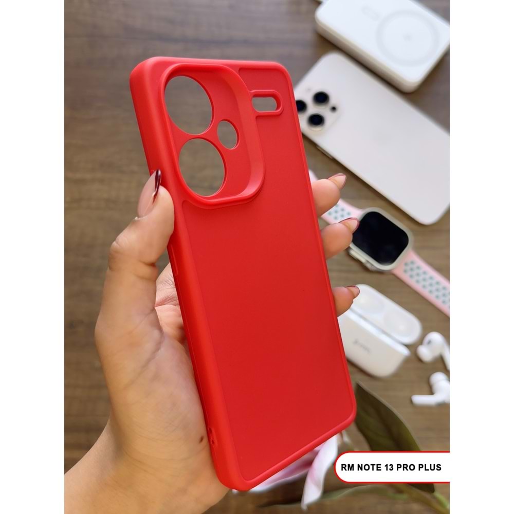 XİAOMİ REDMİ NOTE 13 PRO PLUS RENK ATMAYAN KEEP SİLİKON KILIF - KIRMIZI