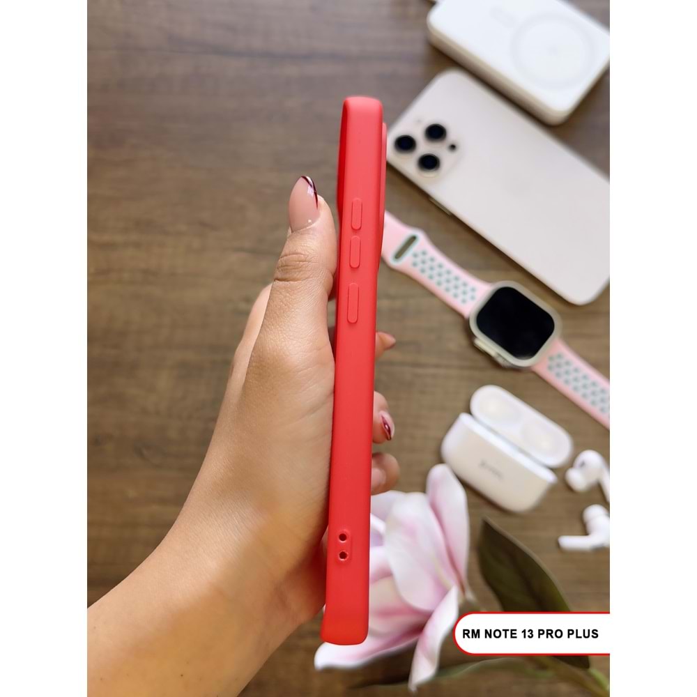 XİAOMİ REDMİ NOTE 13 PRO PLUS RENK ATMAYAN KEEP SİLİKON KILIF - KIRMIZI