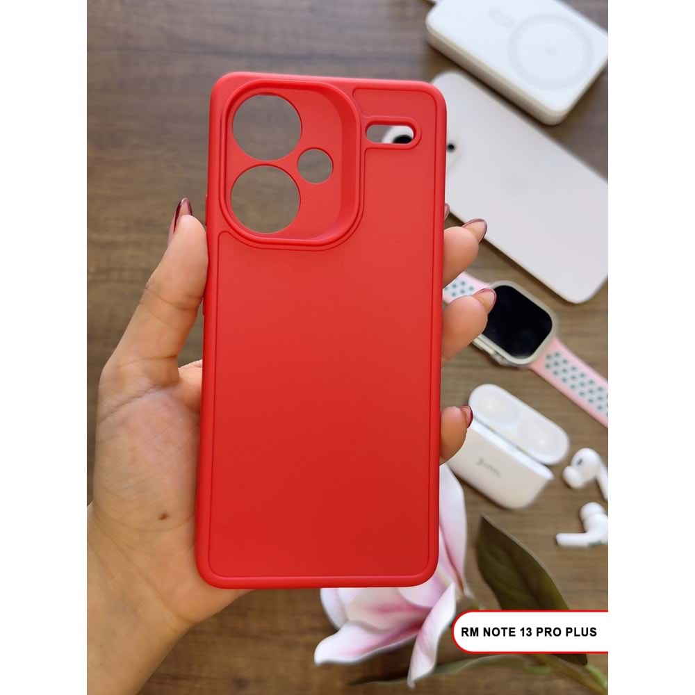 XİAOMİ REDMİ NOTE 13 PRO PLUS RENK ATMAYAN KEEP SİLİKON KILIF - KIRMIZI