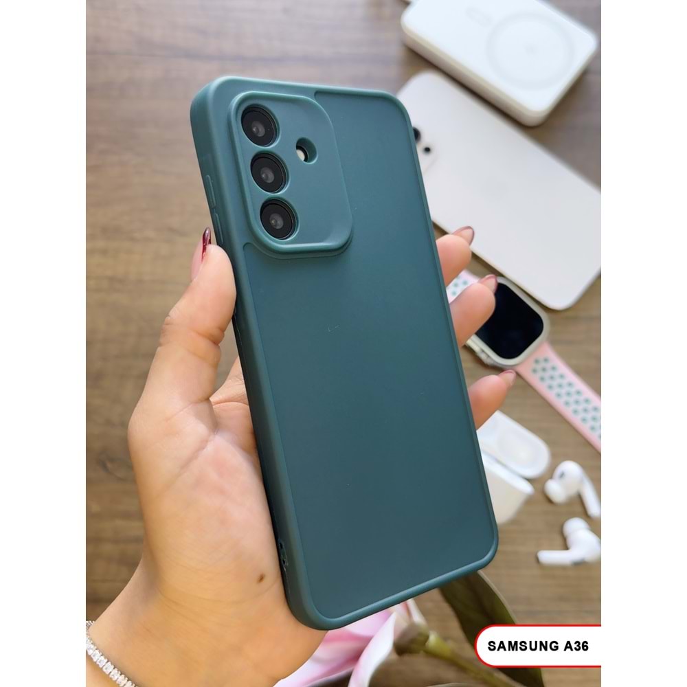 SAMSUNG A36 RENK ATMAYAN KEEP SİLİKON KILIF - HAKI
