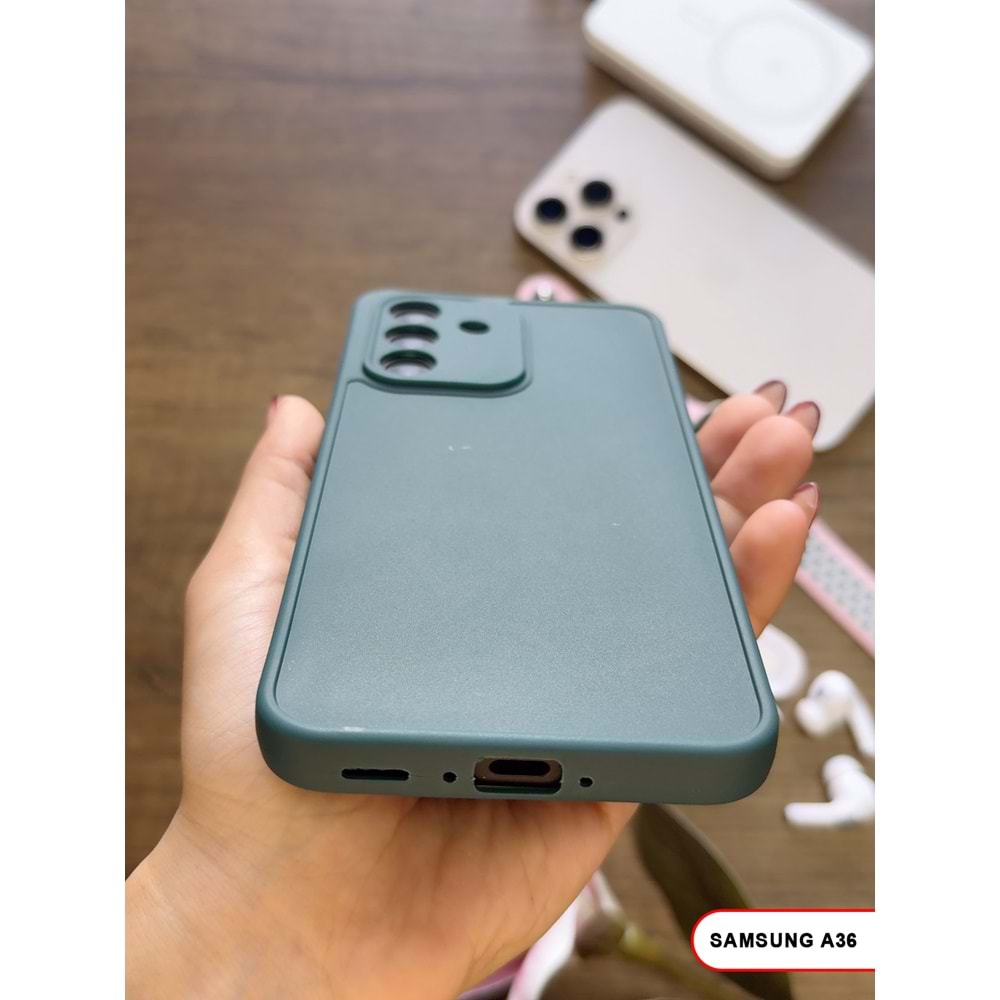 SAMSUNG A36 RENK ATMAYAN KEEP SİLİKON KILIF - HAKI