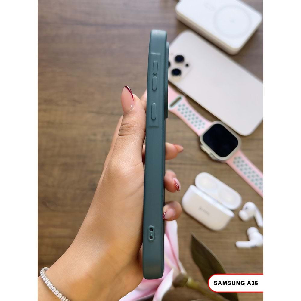 SAMSUNG A36 RENK ATMAYAN KEEP SİLİKON KILIF - HAKI