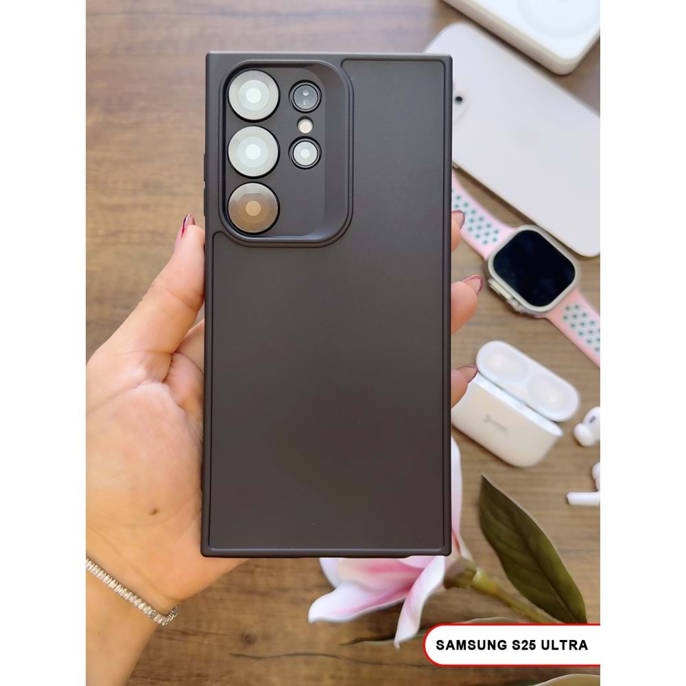 SAMSUNG S25 ULTRA RENK ATMAYAN KEEP SİLİKON KILIF - SIYAH