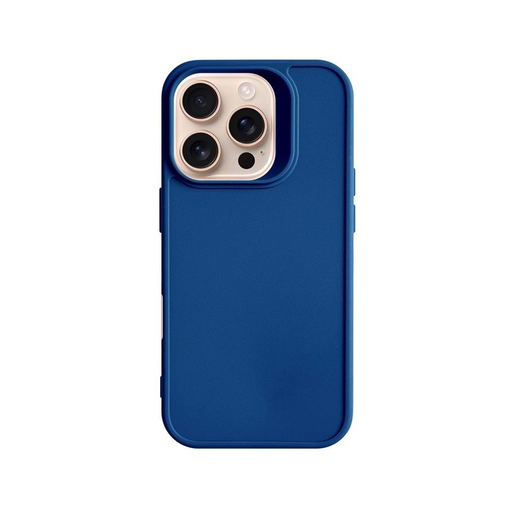 IPHONE 16 PRO RENK ATMAYAN KEEP SİLİKON KILIF - LACIVERT