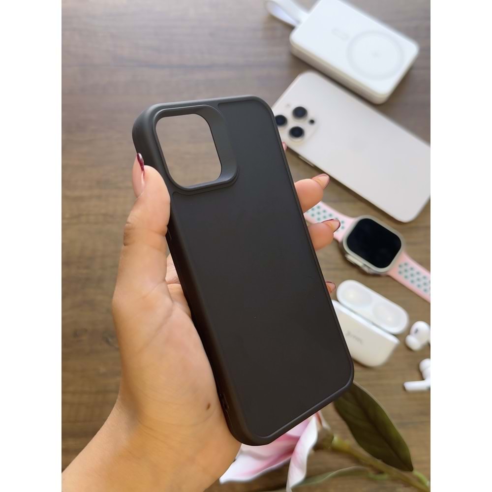 IPHONE 12 / 12 PRO RENK ATMAYAN KEEP SİLİKON KILIF - SIYAH