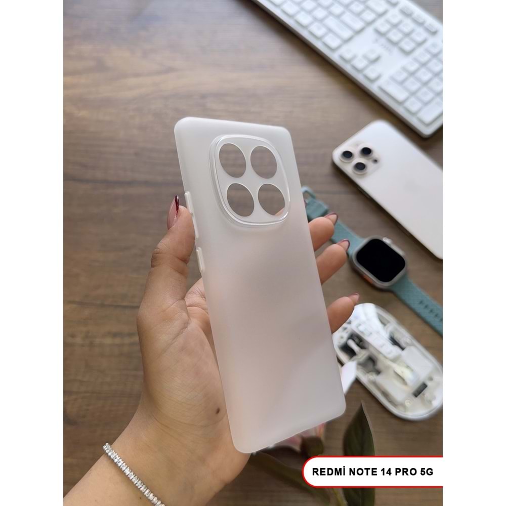 XİAOMİ REDMİ NOTE 14 PRO 5G SÜPER İNCE MAT MTL ULTRA THİN SİLİKON KILIF